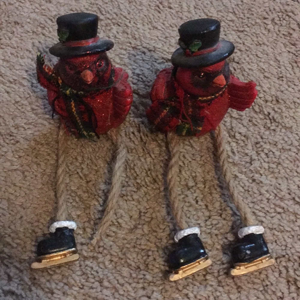 One Collection/Set of Birds With Hats and Scarves